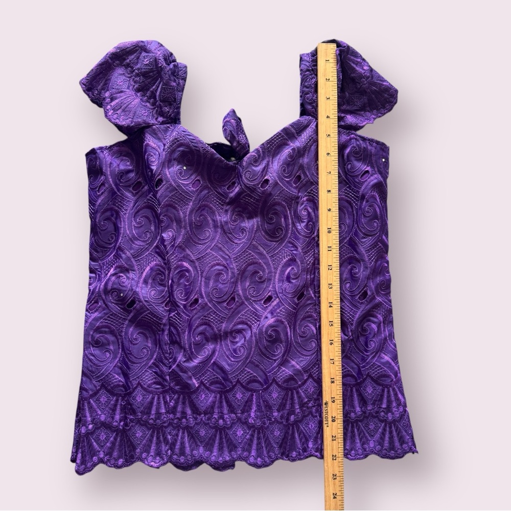 Vintage Purple Skirt Set with Top, Whimsygoth Witchcore Regency Vibes - Picture 8 of 14